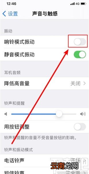 苹果手机关闭铃声振动的方法