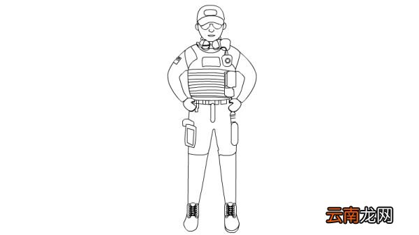 特种兵简笔画