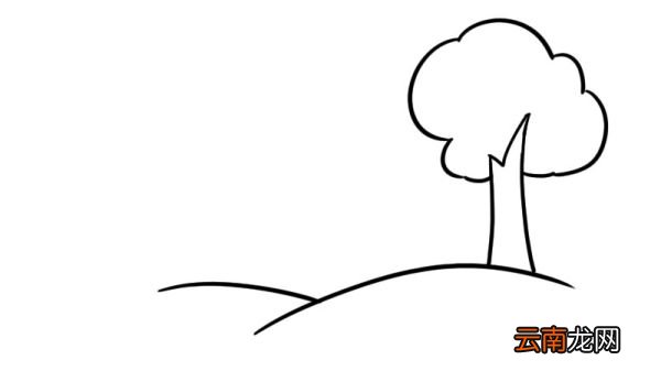 风景画简笔画彩色春季