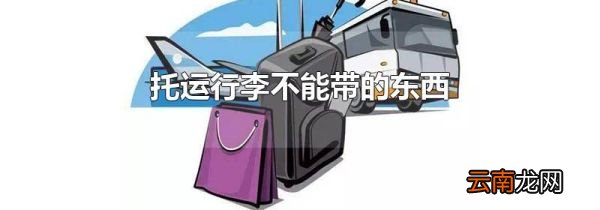 托运行李不能带的东西