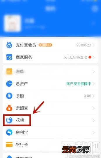 支付宝APP关闭花呗的方法