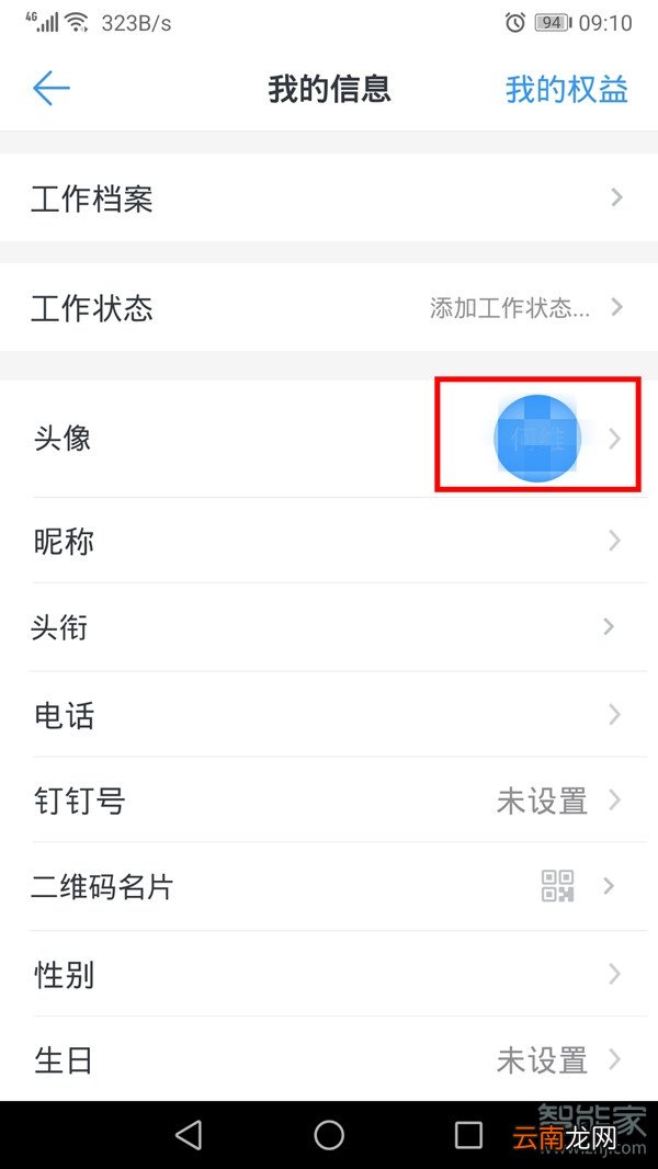 钉钉怎么换头像照片