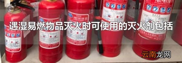 遇湿易燃物品灭火时可使用的灭火剂包括
