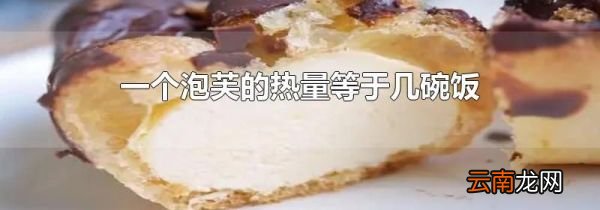 一个泡芙的热量等于几碗饭