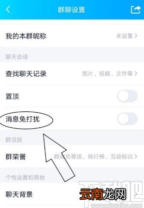 手机QQ设置群消息免打扰的方法