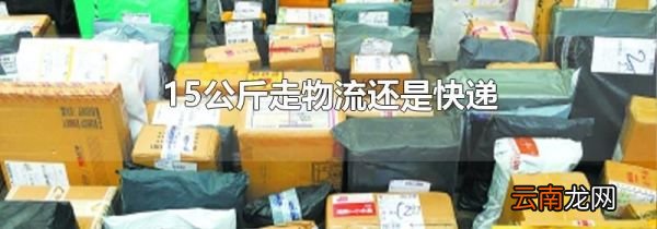 15公斤走物流还是快递