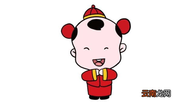 拜年简笔画