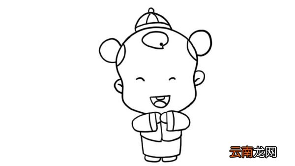 拜年简笔画