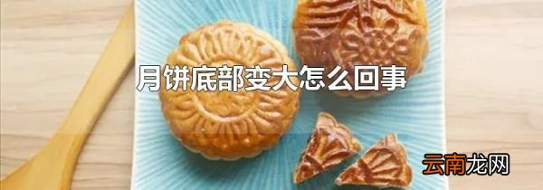 月饼底部变大怎么回事