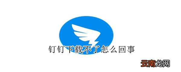 钉钉下载不了怎么回事