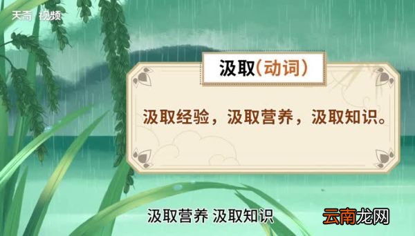 汲取的意思 汲取是什么意思