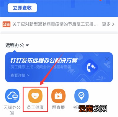 钉钉健康打卡怎么打