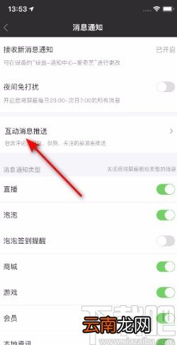 爱奇艺APP开启新增关注推送的方法