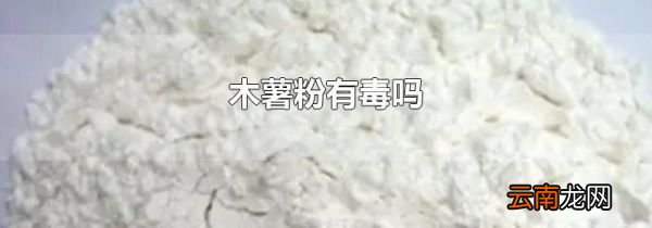 木薯粉有毒吗