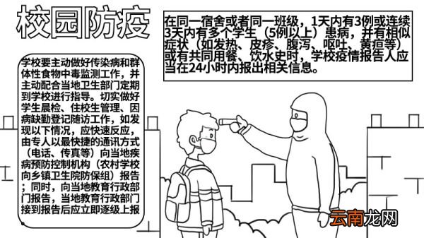 校园防疫手抄报 校园防疫手抄报怎么画