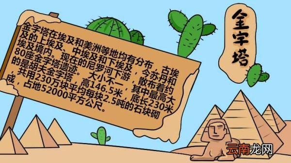 金字塔手抄报的画法 金字塔手抄报怎么画