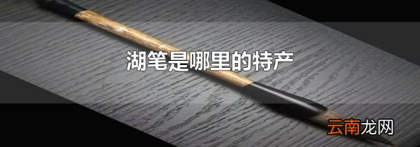 湖笔是哪里的特产