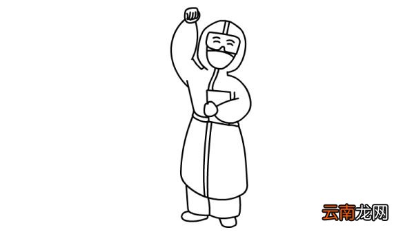 疫情防控简笔画怎么画疫情防控简笔画画法