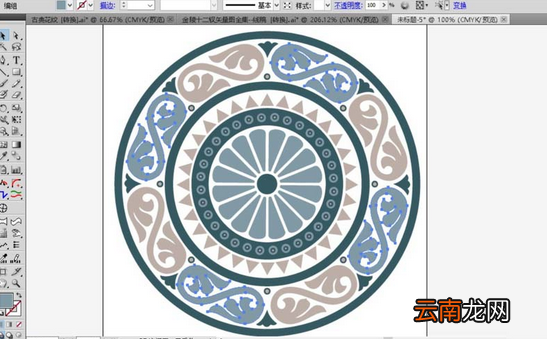 ai制作欧式花纹图案操作流程