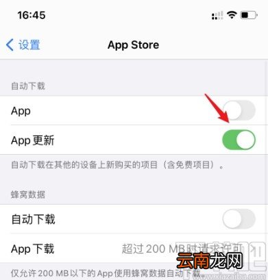 iPhone关闭应用自动更新的操作方法