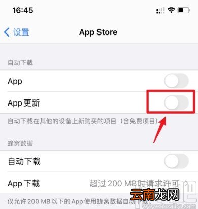 iPhone关闭应用自动更新的操作方法