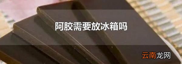 阿胶需要放冰箱吗