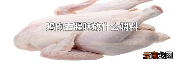 鸡肉去腥味放什么调料