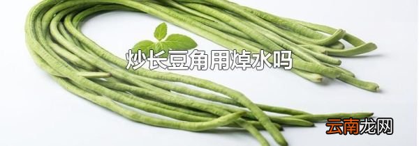 炒长豆角用焯水吗