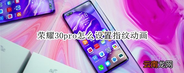 荣耀30pro怎么设置指纹动画