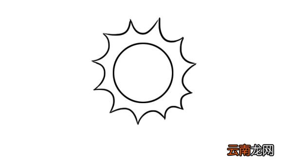 卡通太阳图片简笔画 卡通太阳的简单画法