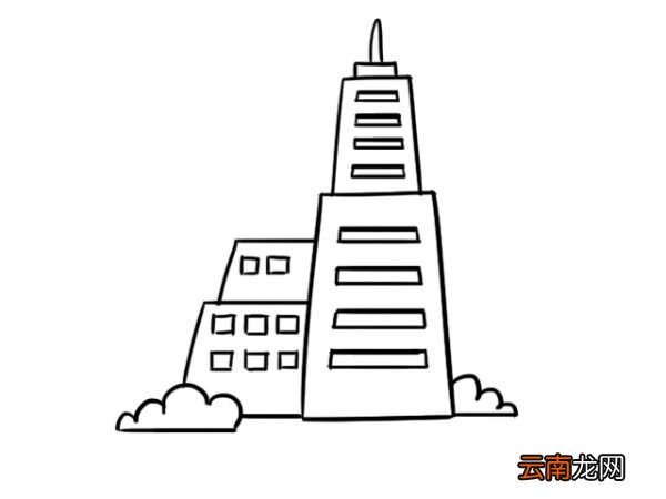 高楼大厦简笔画 高楼大厦简笔画画法
