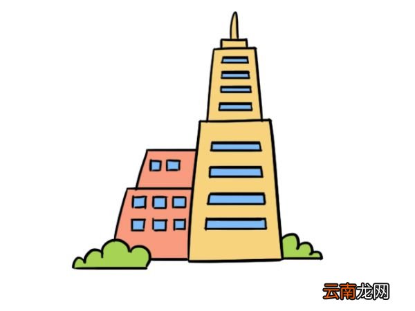 高楼大厦简笔画 高楼大厦简笔画画法