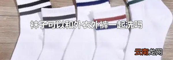 袜子可以和外衣外裤一起洗吗