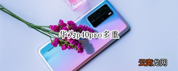 华为p40pro多重