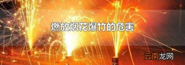 燃放烟花爆竹的危害