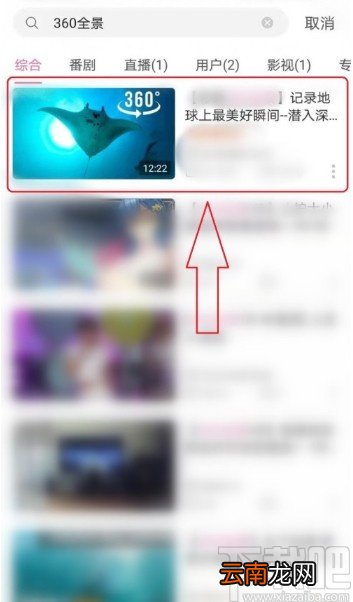 哔哩哔哩APP设置全景播放的方法步骤