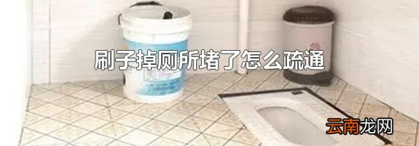 刷子掉厕所堵了怎么疏通