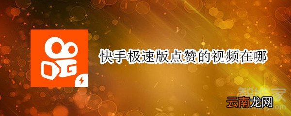 快手极速版点赞的视频在哪