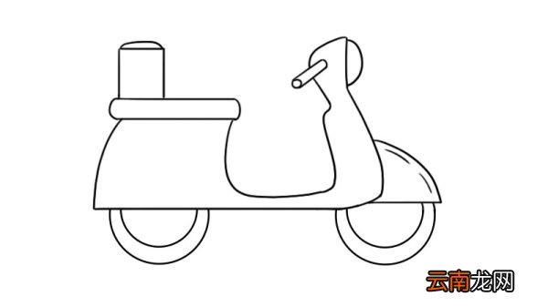 摩托车简笔画教程摩托车简笔画画法