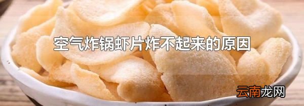 空气炸锅虾片炸不起来的原因