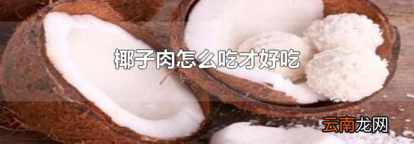 椰子肉怎么吃才好吃