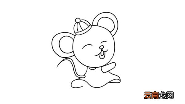 新年小老鼠简笔画怎么画