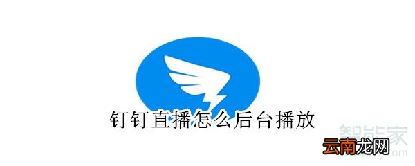 钉钉直播怎么后台播放