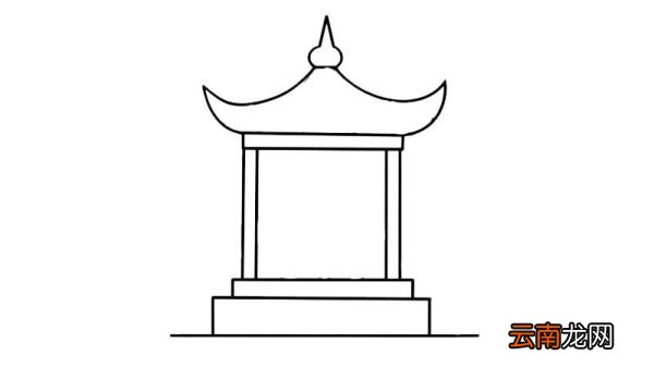 凉亭简笔画