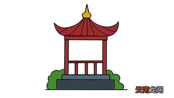 凉亭简笔画