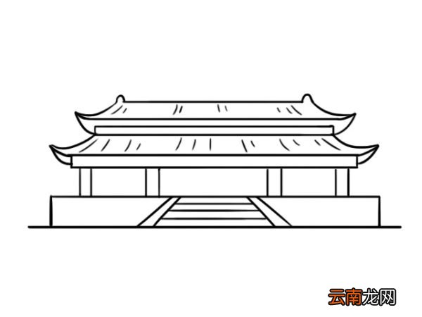 故宫简笔画 故宫简笔画画法