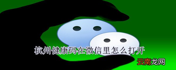 杭州健康码在微信里怎么打开