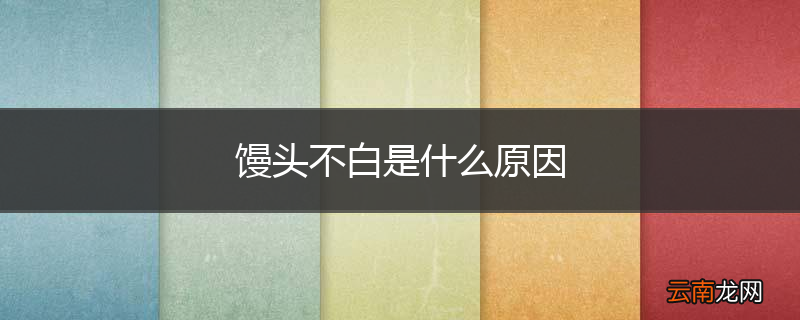 馒头不白是什么原因