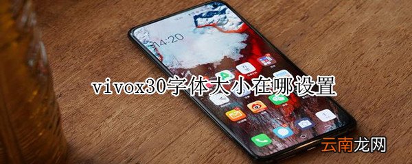 vivox30字体大小在哪设置