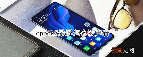oppok5录屏怎么没声音